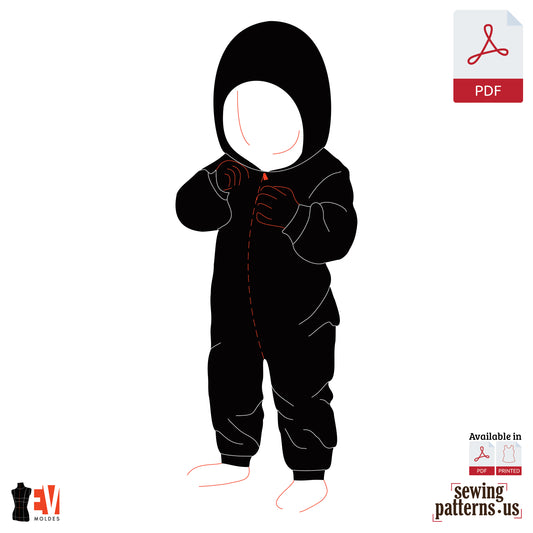 Babies Diagonal Zip Baby Sleepsuit