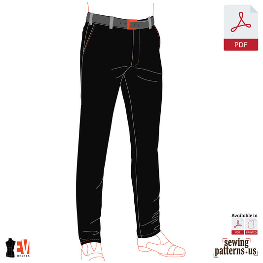 Men Slim-Fit Chino Trousers