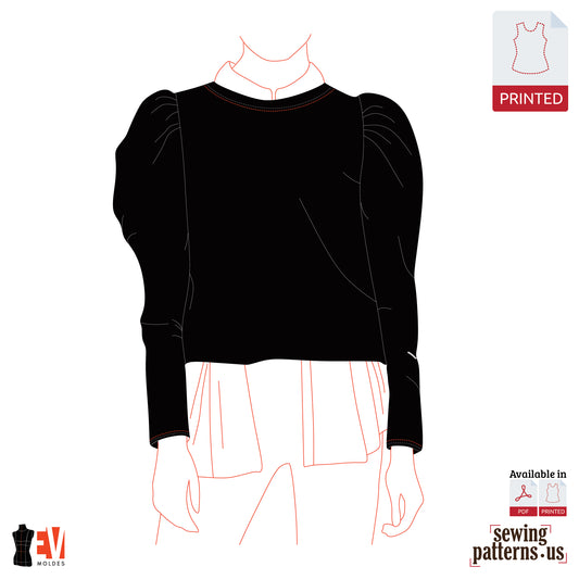 Women Puff-Sleeve Sweater