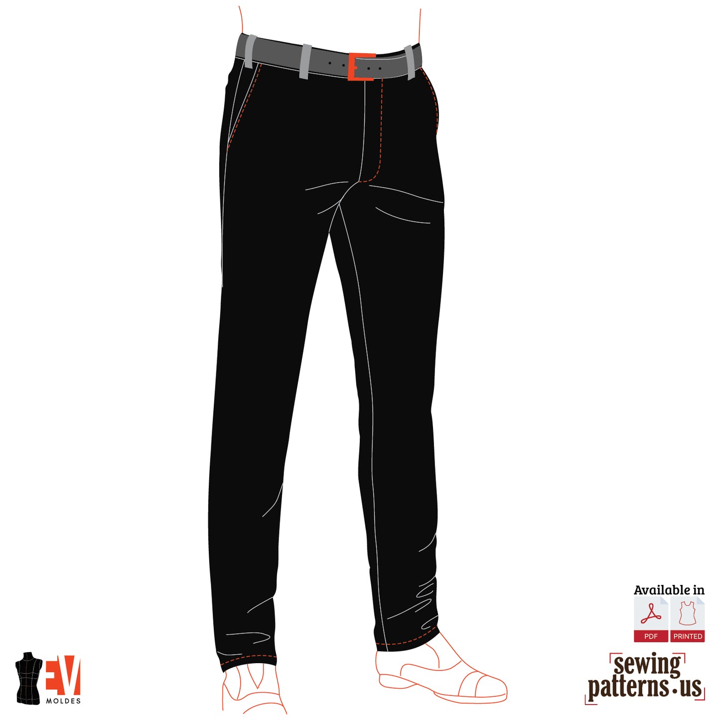 Men Slim-Fit Chino Trousers
