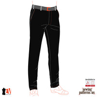 Men Slim-Fit Chino Trousers