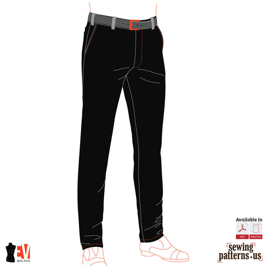 Men Slim-Fit Chino Trousers
