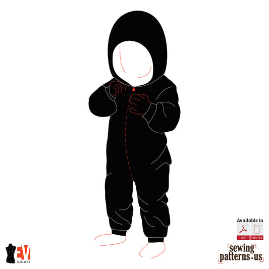 Babies Diagonal Zip Baby Sleepsuit