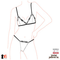 Women Bralette And Thong
