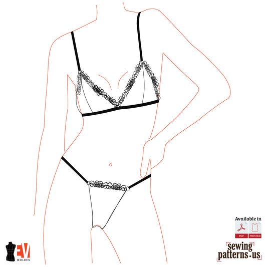 Women Bralette And Thong