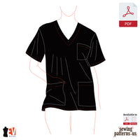 Unisex Scrub Top