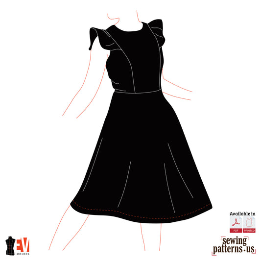 Women Ruffled Dress