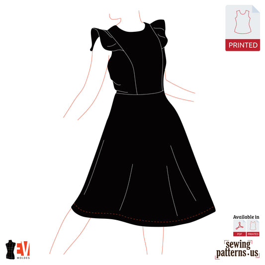 Women Ruffled Dress