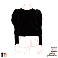 Women Puff-Sleeve Sweater