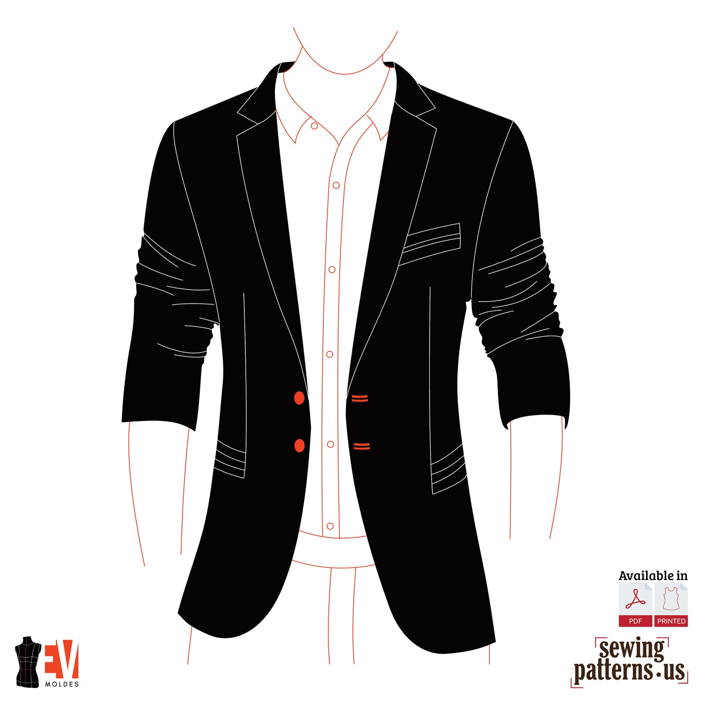 Men Fitted Blazer