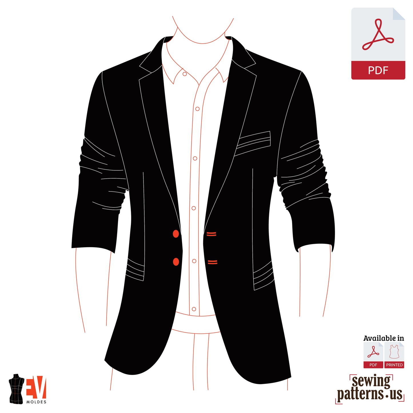 Men Fitted Blazer