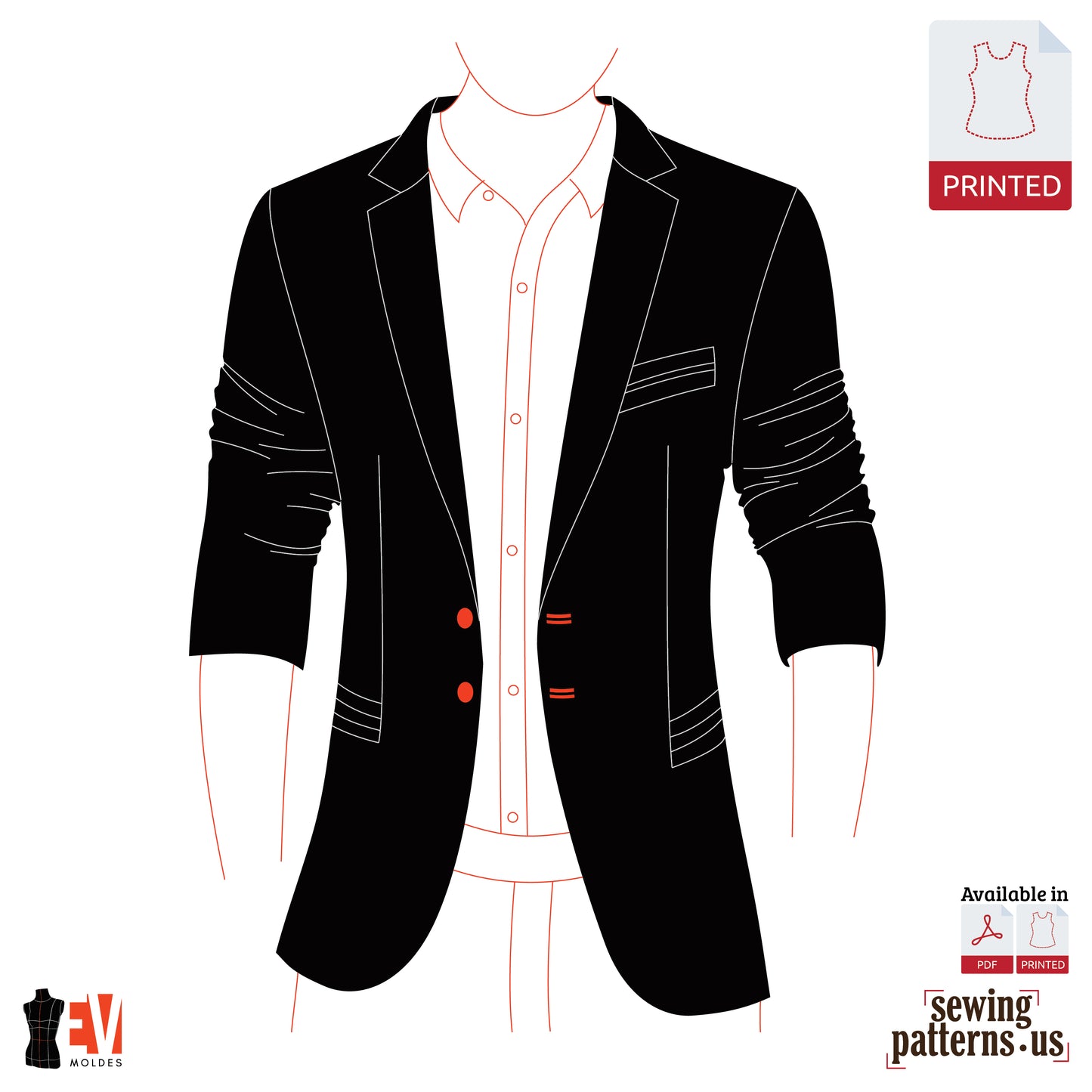 Men Fitted Blazer